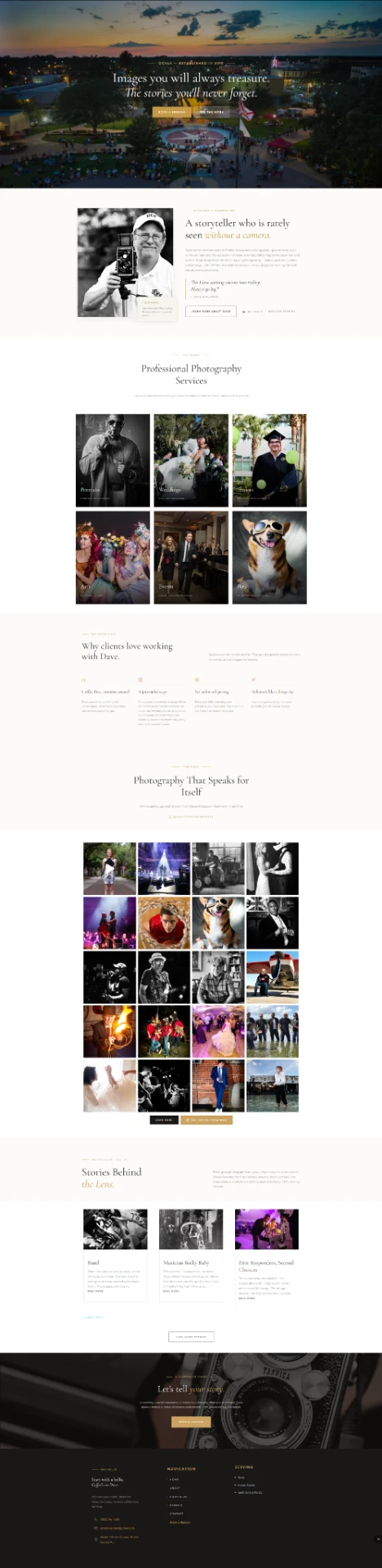 Dave Schlenker website preview