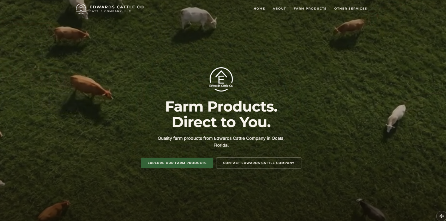 Edwards Cattle Co. website preview